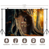 LB0807 Fantasy House Doorway Backdrop